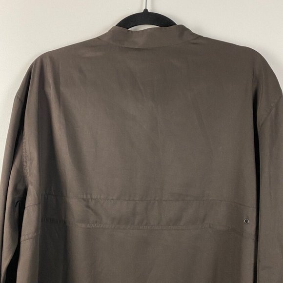 Chicos Design Jacket Womens 2 US Large Brown Full Zip Pockets - Picture 6 of 8